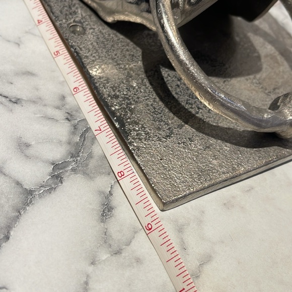 💀NWT/SILVER SKULL DOOR KNOCKER made in India. Comes with hardware. - Picture 8 of 10